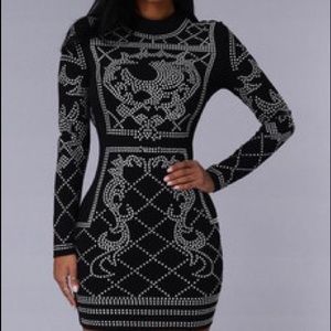 Fashion Nova Studded Dress